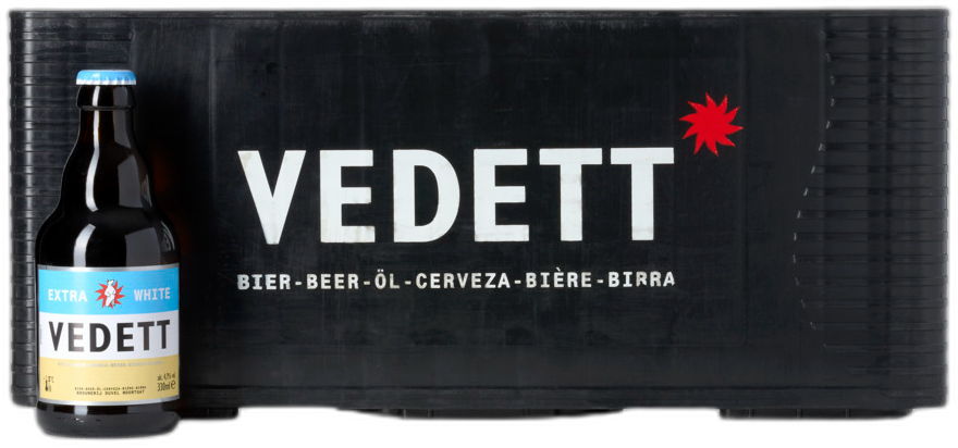 Vedett extra white krat met 24 flesjes van 33cl