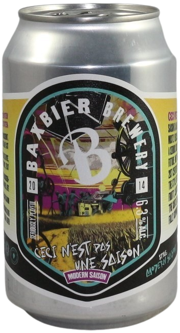 Baxbier Ceci N'est Pas Une Saison blikje van 33cl