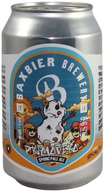 Baxbier Primavera blikje van 33cl