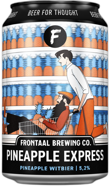 Frontaal Pineapple Express blikje van 33cl