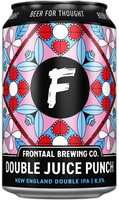 Frontaal Double juice punch blikje van 33cl