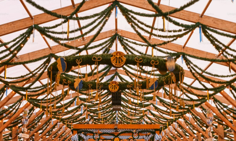 Feesttent tijdens Oktoberfest