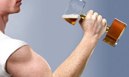 Bier na het sporten is goed