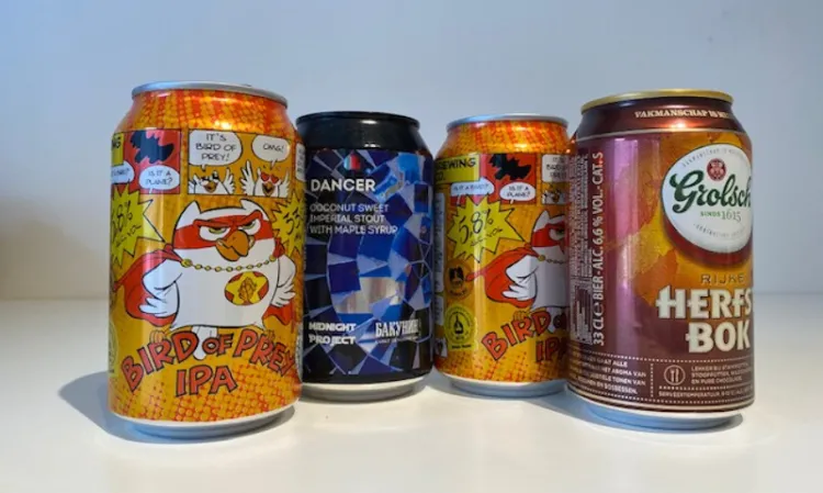 4 blikjes bier